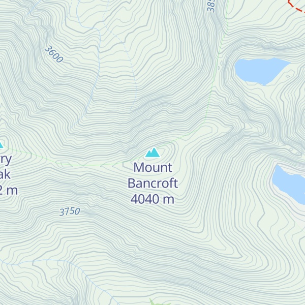 Map of Mount Bancroft