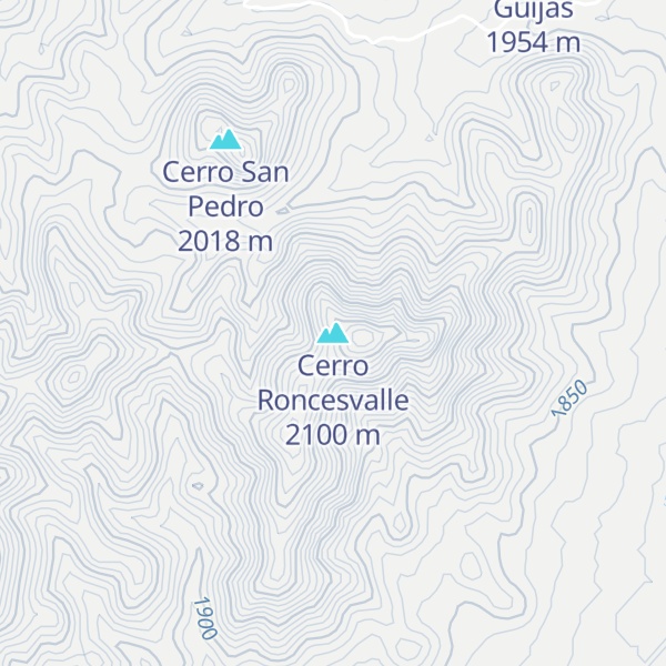 Map of Cerro Roncesvalle