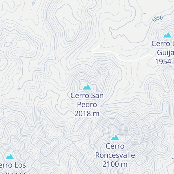 Map of Cerro San Pedro
