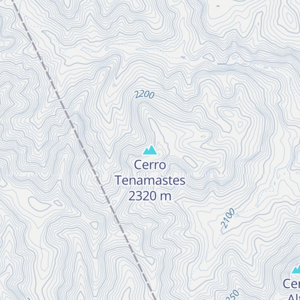 Map of Cerro Tenamastes