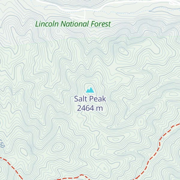Map of Salt Peak