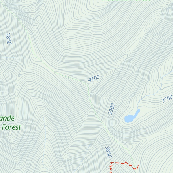 Map of Electric Peak