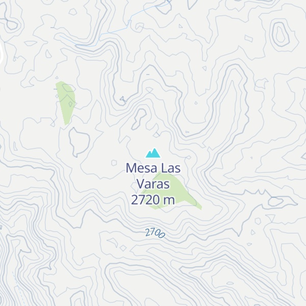 Map of Mesa Las Varas