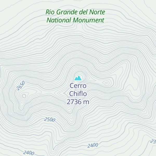 Map of Cerro Chiflo