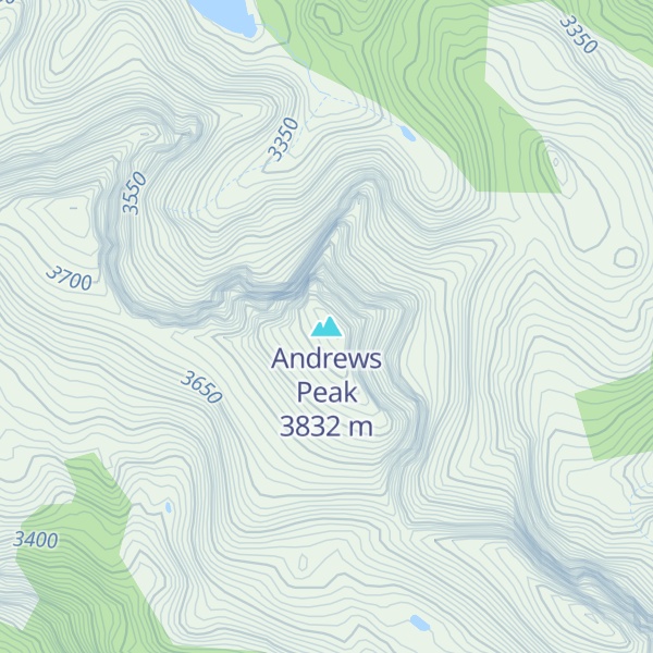 Map of Andrews Peak