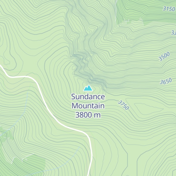 Map of Sundance Mountain