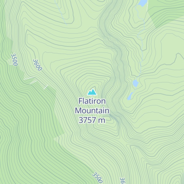 Map of Flatiron Mountain