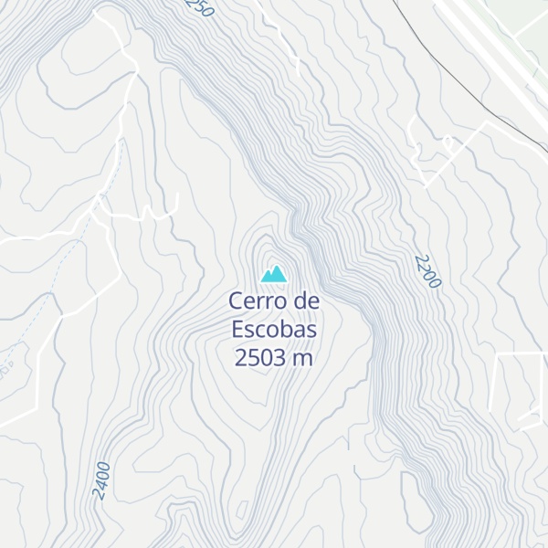 Map of Cerro de Escobas