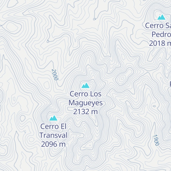 Map of Cerro Los Magueyes
