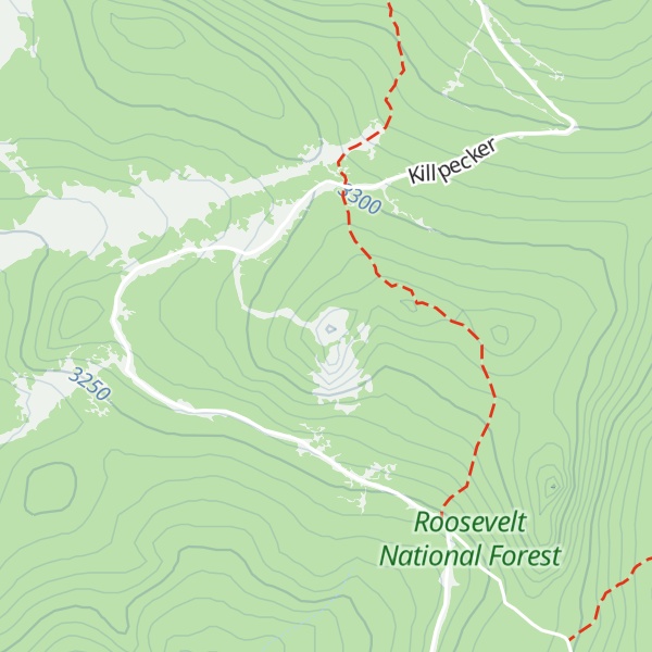 Map of Killpecker Mountain