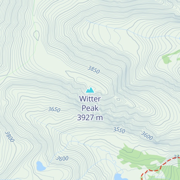 Map of Witter Peak