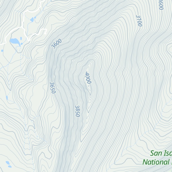 Map of Eagle Peak