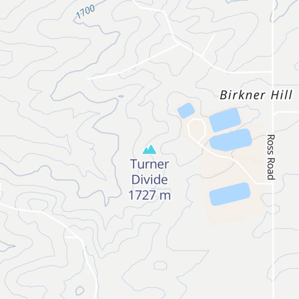 Map of Turner Divide