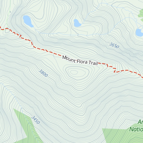Map of Breckinridge Peak