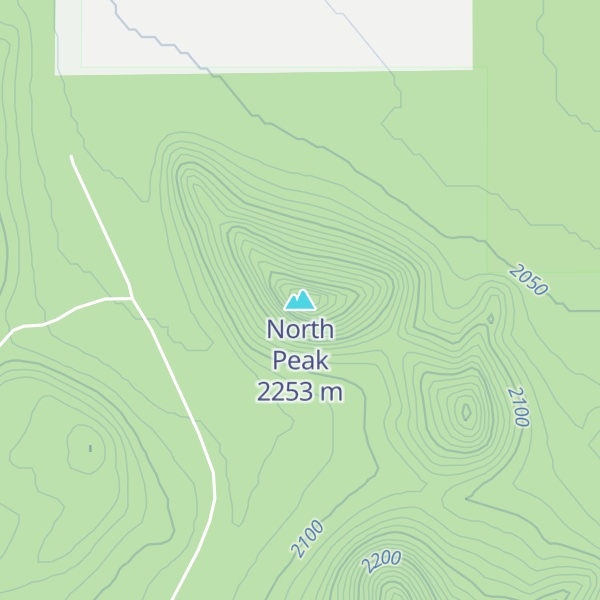 Map of North Peak