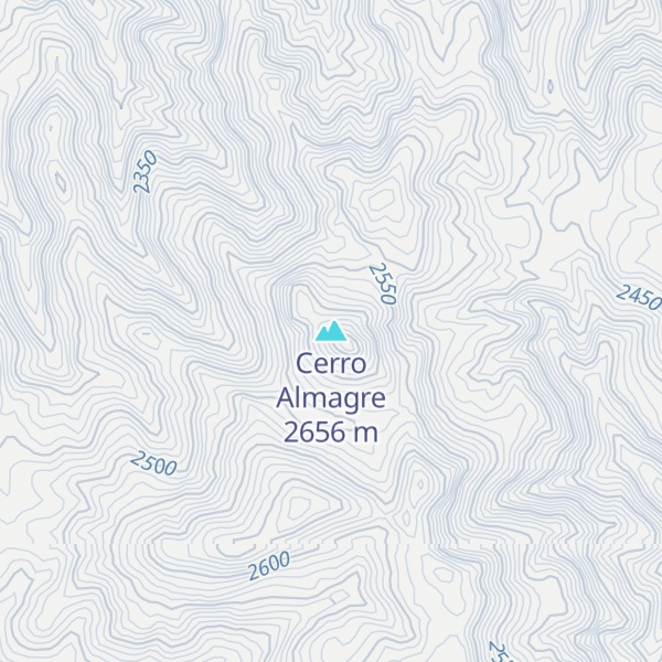 Map of Cerro Almagre