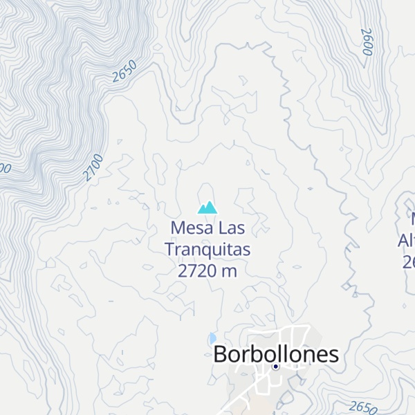 Map of Mesa Las Tranquitas