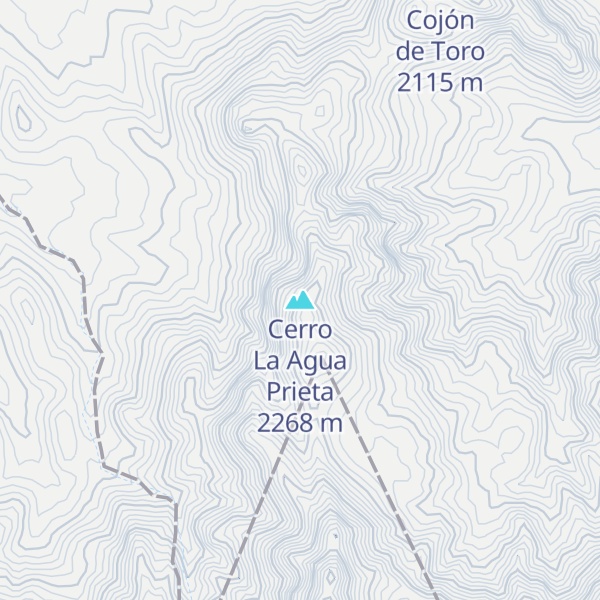 Map of Cerro La Agua Prieta