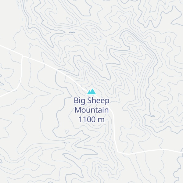 Map of Big Sheep Mountain