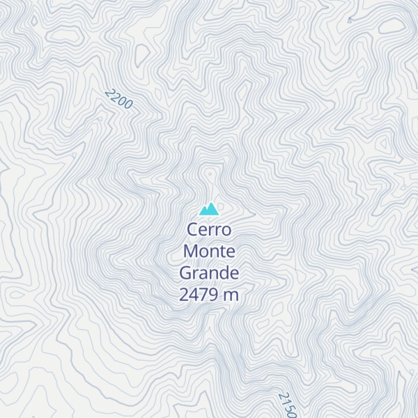 Map of Cerro Monte Grande
