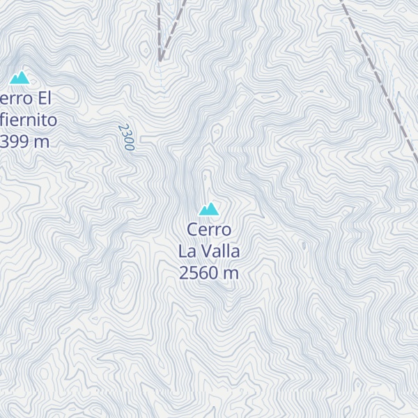 Map of Cerro La Valla