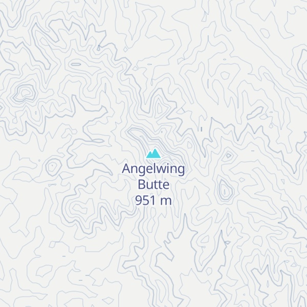 Map of Angelwing Butte