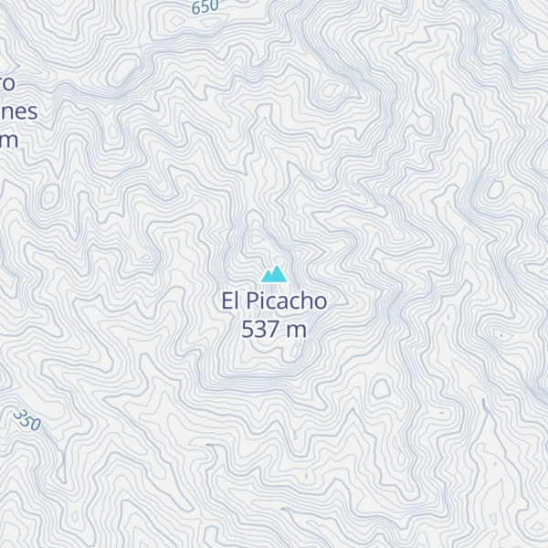 Map of El Picacho