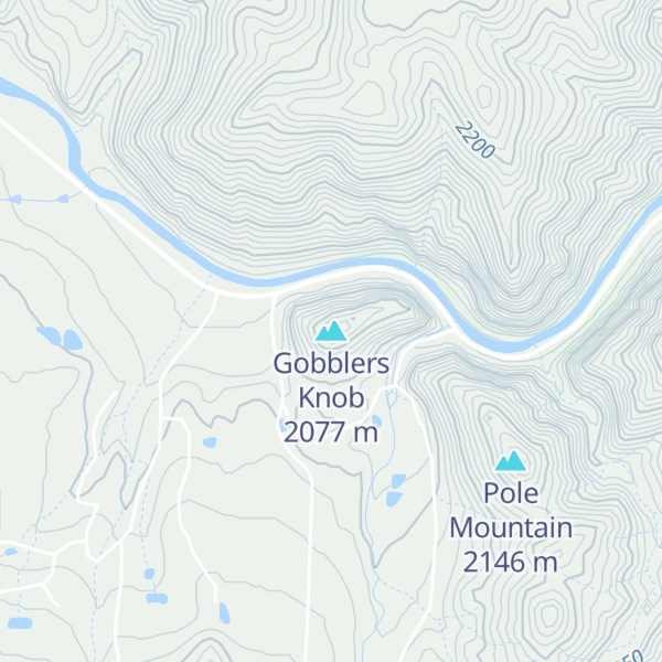 Map of Gobblers Knob