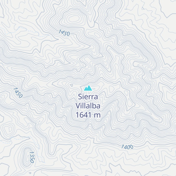 Map of Sierra Villalba