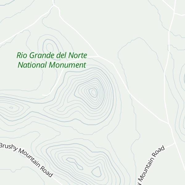 Map of Brushy Mountain