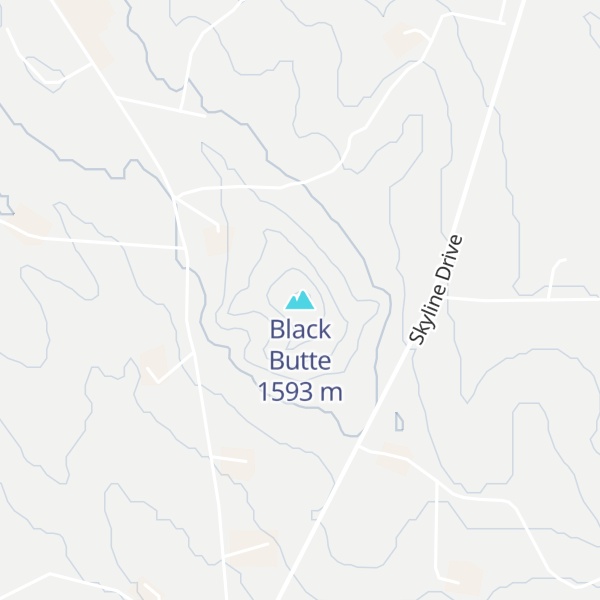 Map of Black Butte