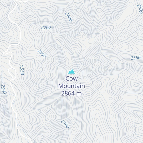 Map of Cow Mountain