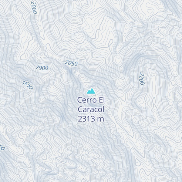 Map of Cerro El Caracol