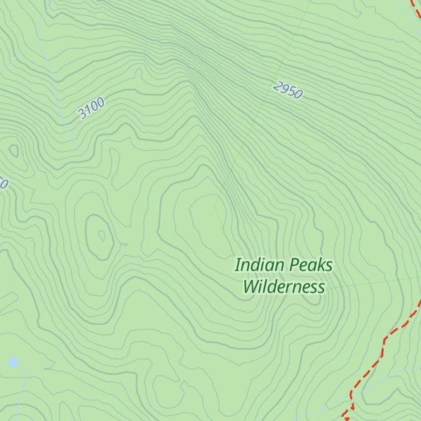 Map of Lonesome Peak