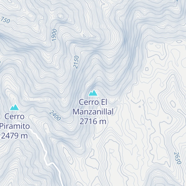 Map of Cerro El Manzanillal