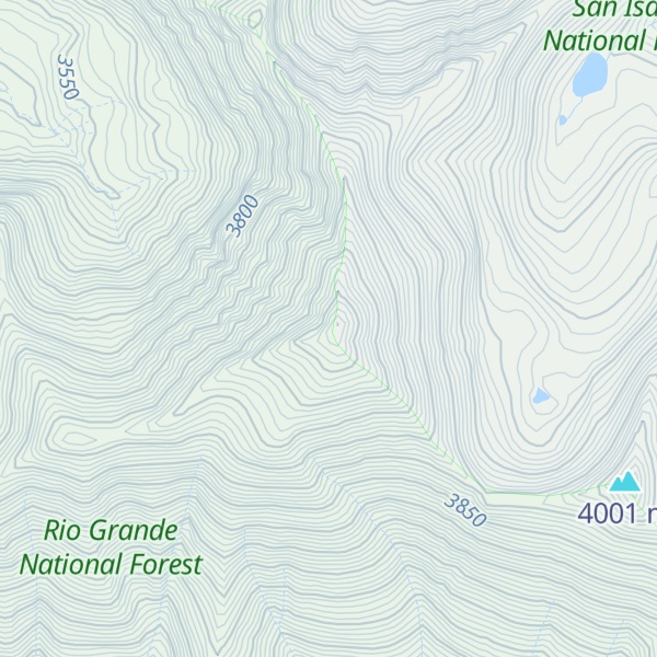 Map of Cottonwood Peak