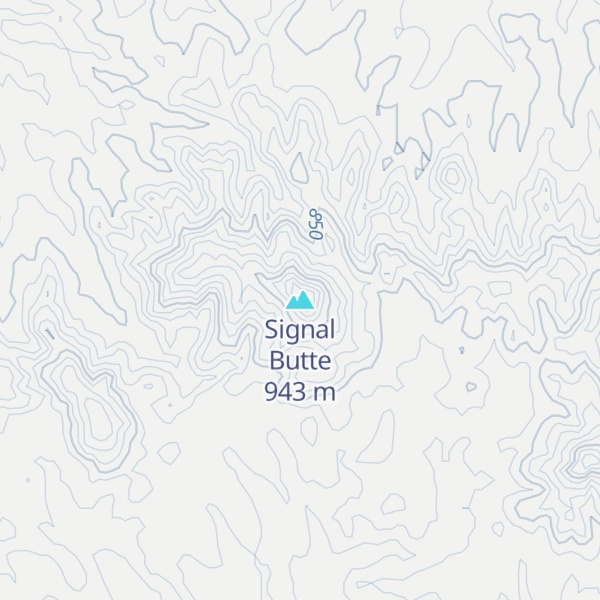 Map of Signal Butte