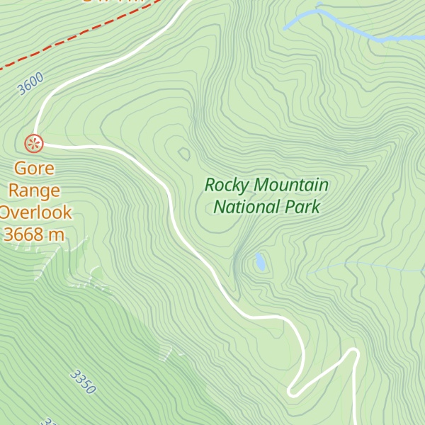 Map of Trail Ridge