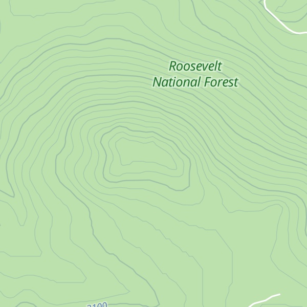 Map of Little Bald Mountain