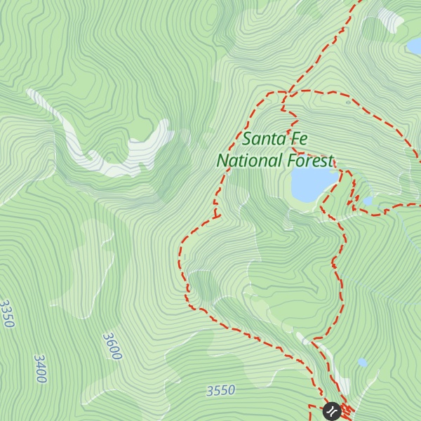 Map of Santa Fe Baldy