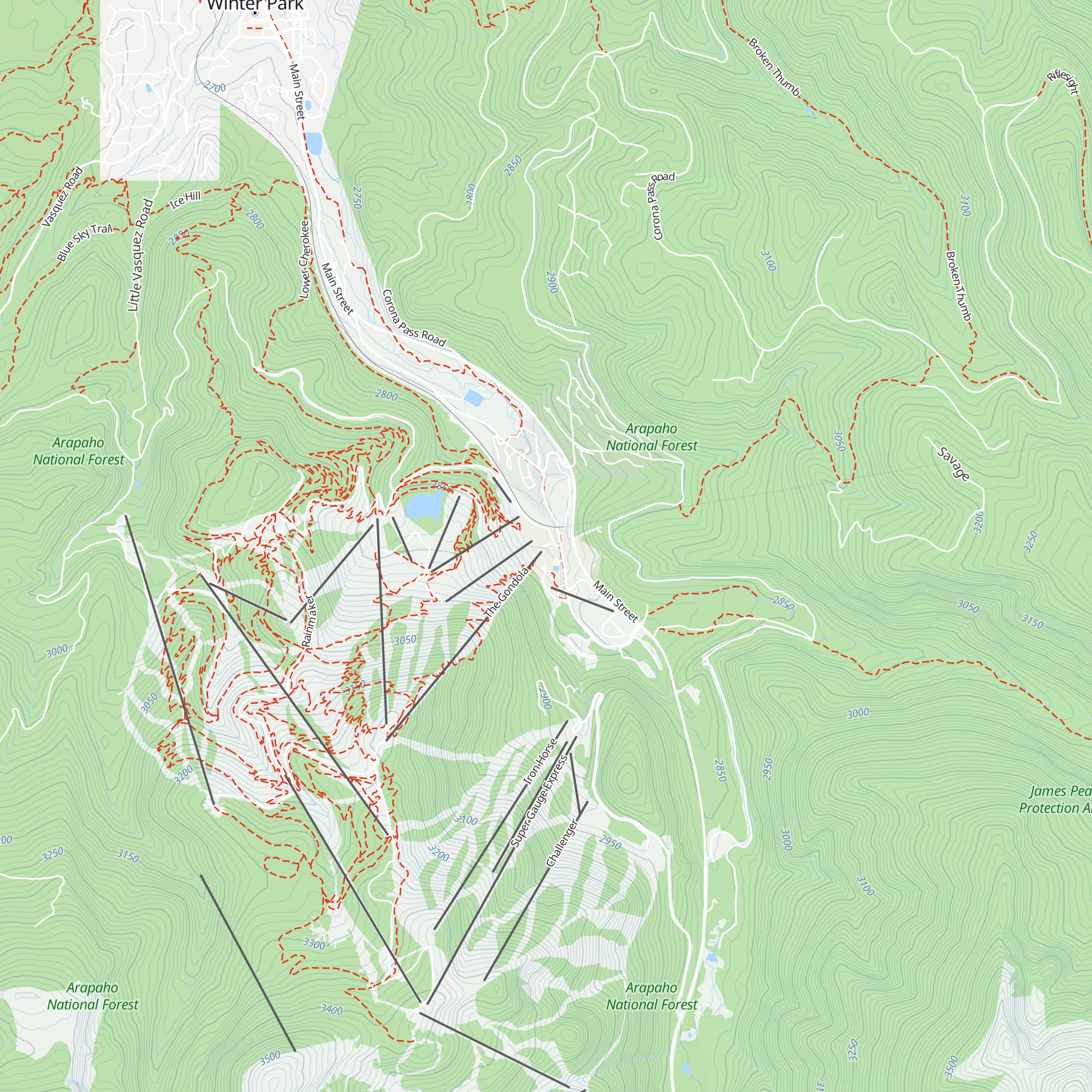 Winter Park Depot map
