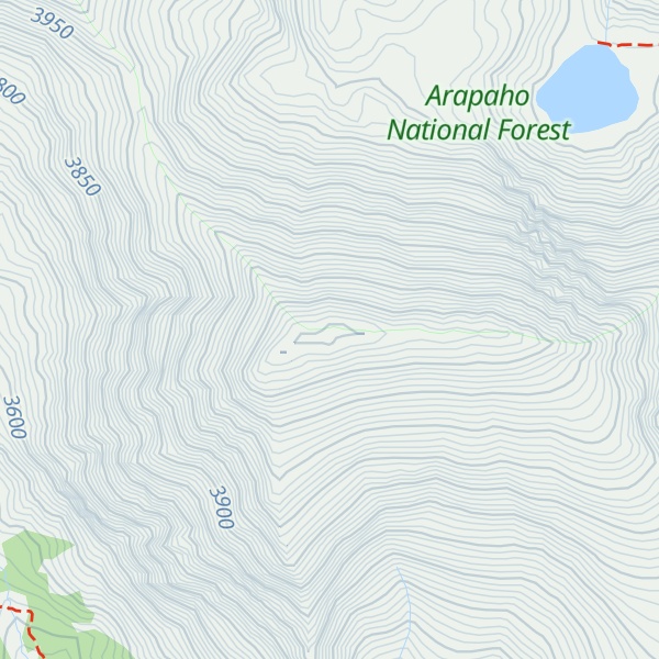 Map of Square Top Mountain