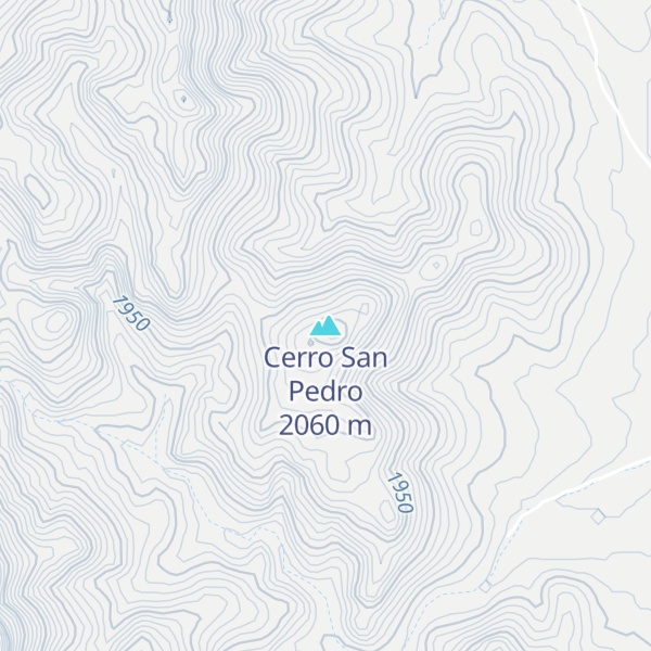 Map of Cerro San Pedro