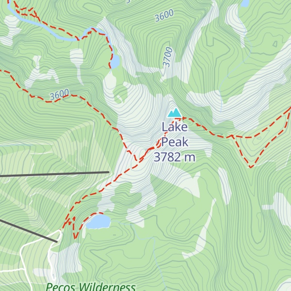 Map of Deception Peak