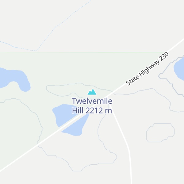 Map of Twelvemile Hill