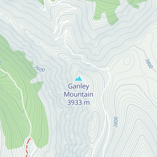 Map of Ganley Mountain