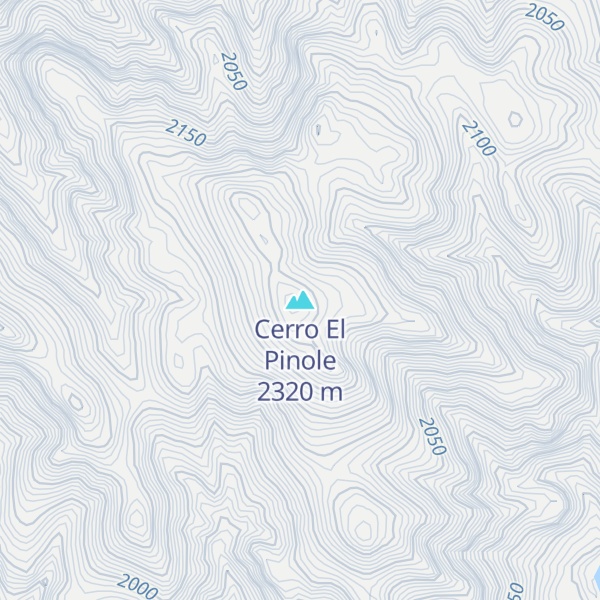 Map of Cerro El Pinole