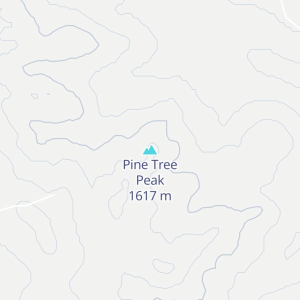 Map of Pine Tree Peak