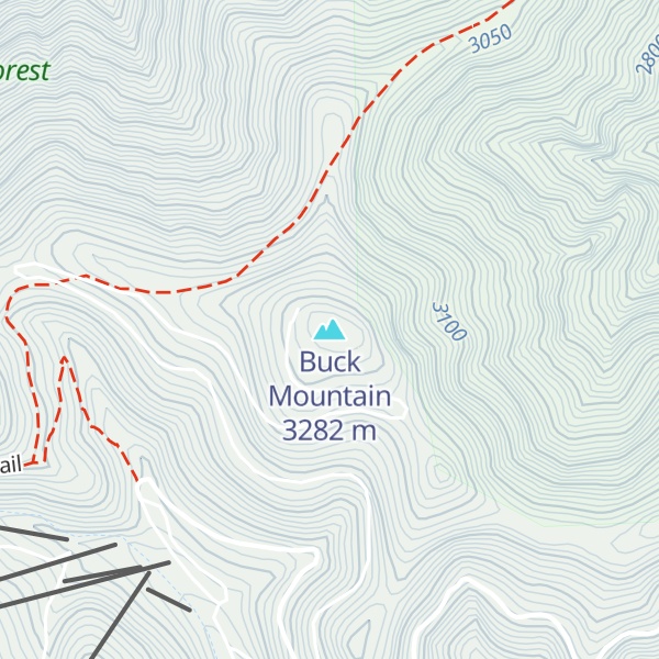 Map of Buck Mountain
