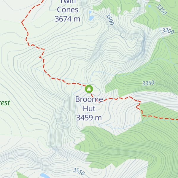 Map of Broome Hut